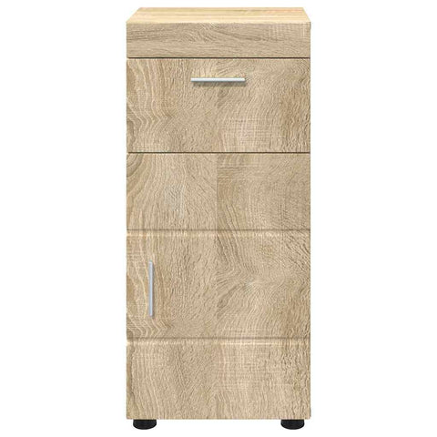 vidaXL Bathroom Cabinet Sonoma oak 37 x 31.5 x 82 cm Engineered wood
