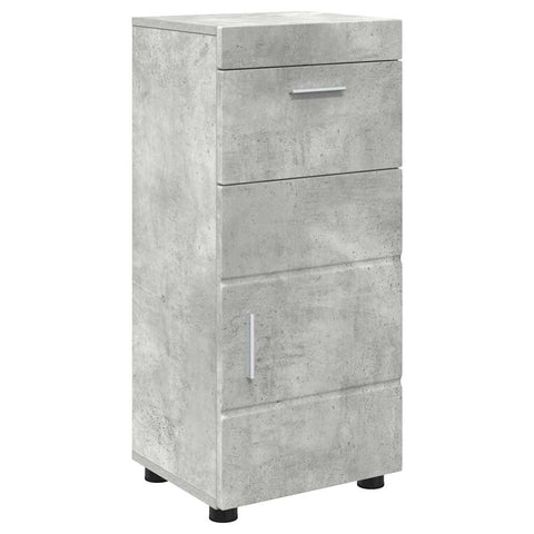 vidaXL Bathroom Cabinet with Storage Concrete grey 37 x 31.5 x 82 cm