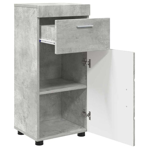 vidaXL Bathroom Cabinet with Storage Concrete grey 37 x 31.5 x 82 cm