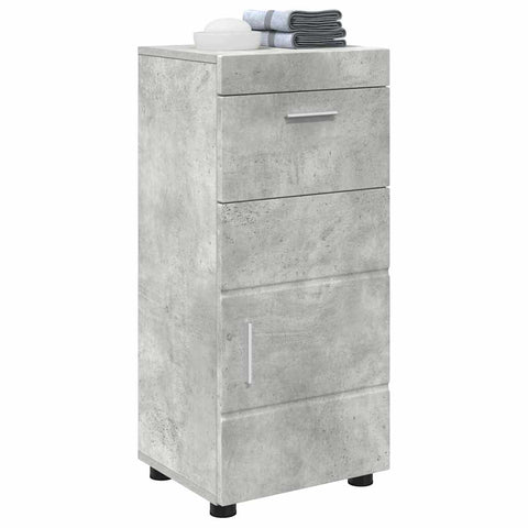 vidaXL Bathroom Cabinet with Storage Concrete grey 37 x 31.5 x 82 cm