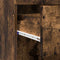 vidaXL Bathroom Cabinet Smoked oak 37 x 31.5 x 82 cm Engineered wood