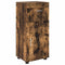 vidaXL Bathroom Cabinet Smoked oak 37 x 31.5 x 82 cm Engineered wood