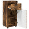 vidaXL Bathroom Cabinet Smoked oak 37 x 31.5 x 82 cm Engineered wood