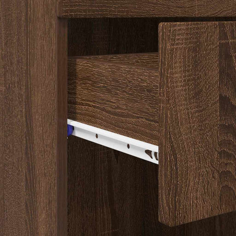 vidaXL Bathroom Cabinet Set TULUM Brown Oak 37 x 31.5 x 82 cm