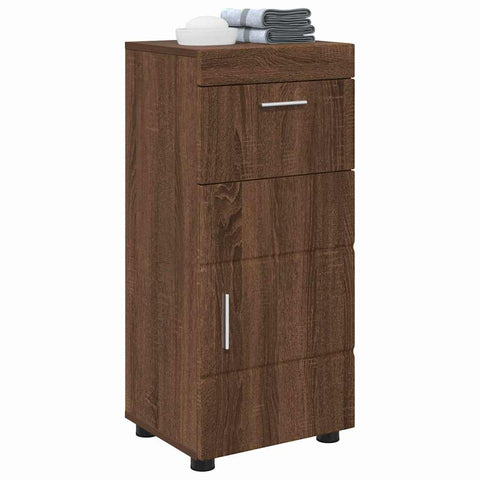 vidaXL Bathroom Cabinet Set TULUM Brown Oak 37 x 31.5 x 82 cm