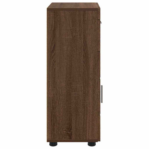 vidaXL Bathroom Cabinet Set TULUM Brown Oak 37 x 31.5 x 82 cm