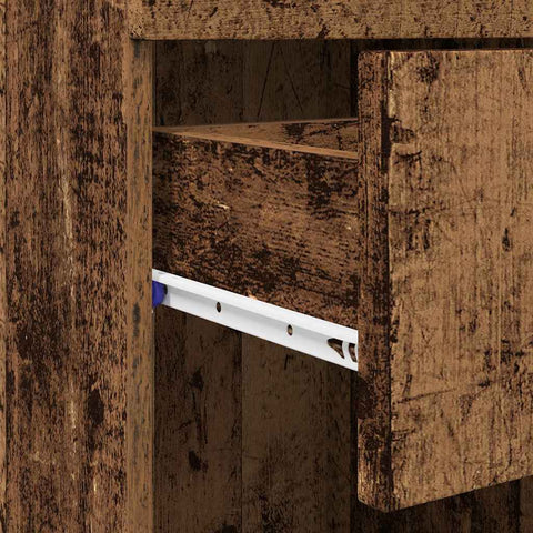 vidaXL Bathroom Cabinet Old wood 37 x 31.5 x 82 cm Engineered wood