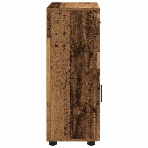 vidaXL Bathroom Cabinet Old wood 37 x 31.5 x 82 cm Engineered wood