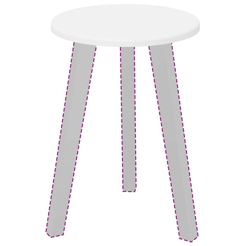 vidaXL Table Top White 30 x 30 x 1.5 cm Engineered wood