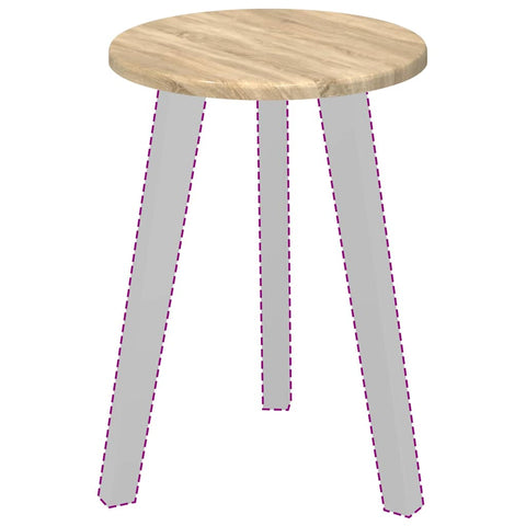 vidaXL Table Top Sonoma oak 30 x 30 x 1.5 cm Engineered wood