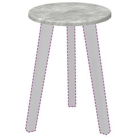 vidaXL Table Top Concrete grey 30 x 30 x 1.5 cm Engineered wood