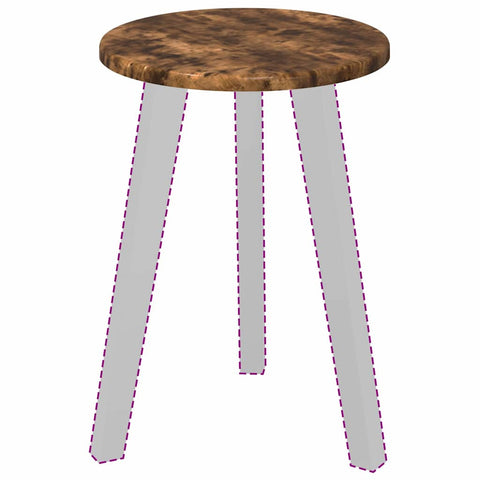 vidaXL Table Top Smoked oak 30 x 30 x 1.5 cm Engineered wood