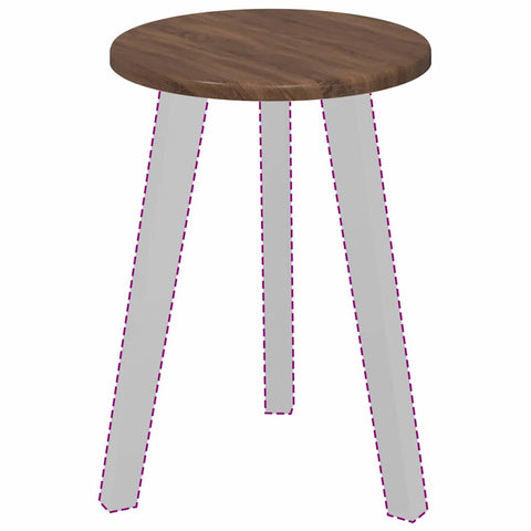 vidaXL Table Top Brown oak 30 x 30 x 1.5 cm Engineered wood