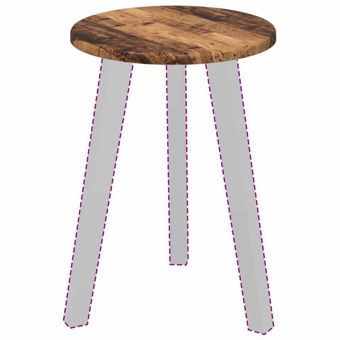 vidaXL Table Top Old wood 30 x 30 x 1.5 cm Engineered wood