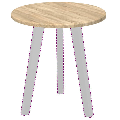 vidaXL Table Top Sonoma oak 40 x 40 x 1.5 cm Engineered wood