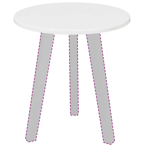 vidaXL Table Top High gloss white 40 x 40 x 1.5 cm Engineered wood