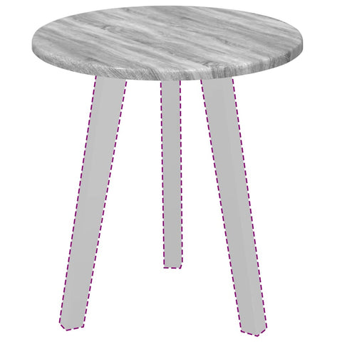 vidaXL Table Top Grey sonoma 40 x 40 x 1.5 cm Engineered wood