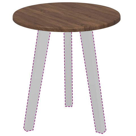 vidaXL Table Top Brown oak 40 x 40 x 1.5 cm Engineered wood