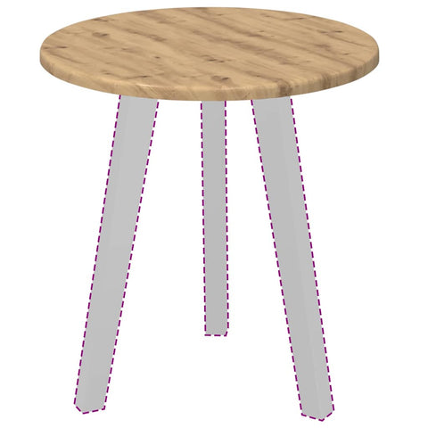 vidaXL Table Top Artisan oak 40 x 40 x 1.5 cm Engineered wood