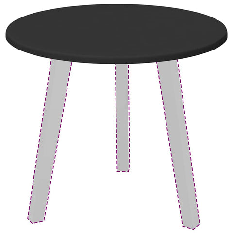 vidaXL Table Top Black 50 x 50 x 1.5 cm Engineered wood