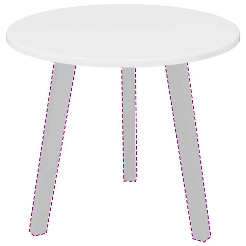 vidaXL Table Top High gloss white 50 x 50 x 1.5 cm Engineered wood