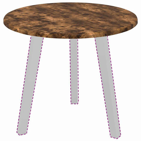 vidaXL Table Top Smoked oak 50 x 50 x 1.5 cm Engineered wood
