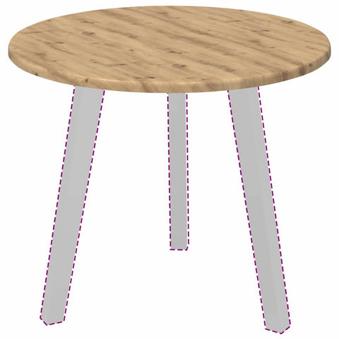 vidaXL Table Top Artisan oak 50 x 50 x 1.5 cm Engineered wood