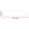 vidaXL Table Top High gloss white 60 x 60 x 1.5 cm Engineered wood