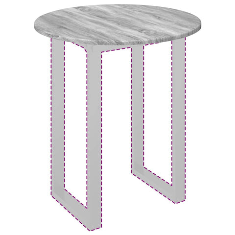 vidaXL Table Top Grey sonoma 60 x 60 x 1.5 cm Engineered wood
