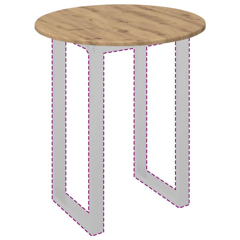 vidaXL Table Top Artisan oak 60 x 60 x 1.5 cm Engineered wood
