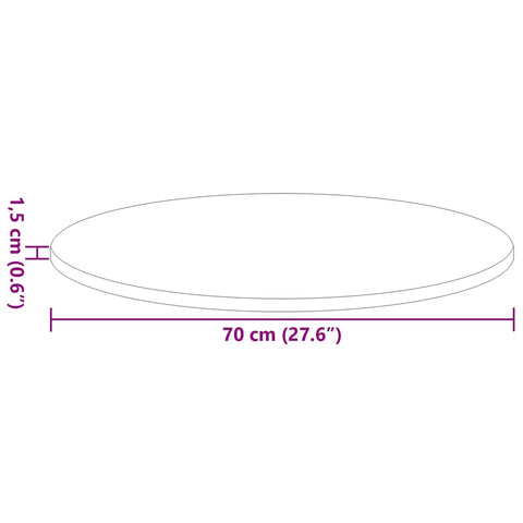 vidaXL Table Top Sonoma oak 70 x 70 x 1.5 cm Engineered wood