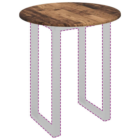 vidaXL Table Top Old wood 70 x 70 x 1.5 cm Engineered wood