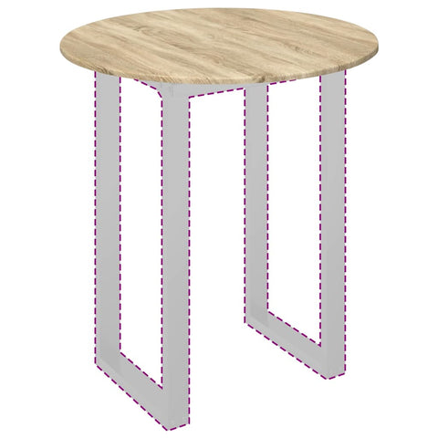 vidaXL Table Top Sonoma oak 80 x 80 x 1.5 cm Engineered wood