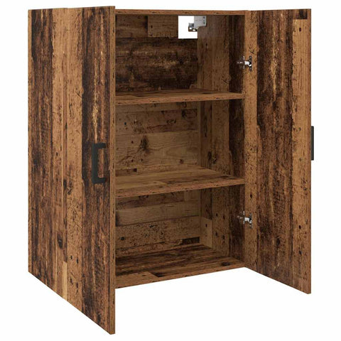 vidaXL Wall Mounted Cabinets 2 pcs Old wood 69.5 x 34 x 90 cm