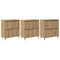 vidaXL Sideboards 3 pcs Artisan oak 180 x 35 x 70 cm Engineered wood