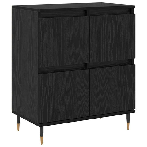 vidaXL Sideboards 3 pcs Black oak 180 x 35 x 70 cm Engineered wood