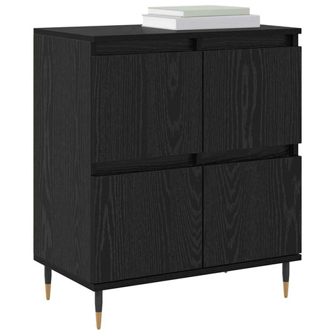 vidaXL Sideboards 3 pcs Black oak 180 x 35 x 70 cm Engineered wood