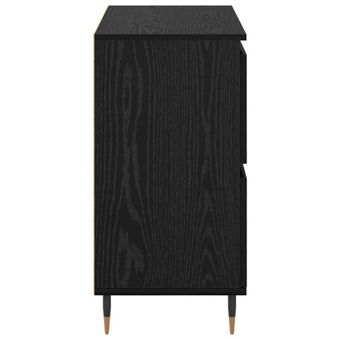 vidaXL Sideboards 3 pcs Black oak 180 x 35 x 70 cm Engineered wood