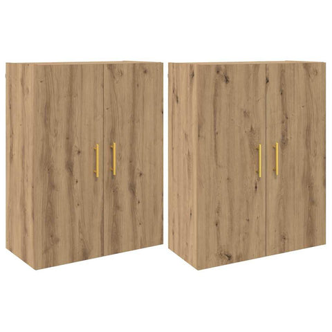 vidaXL Wall Mounted Cabinets 2 pcs Artisan oak 69.5 x 34 x 90 cm