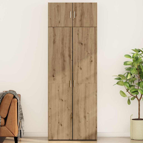 vidaXL Storage Cabinet Artisan oak 80 x 42.5 x 225 cm Engineered wood