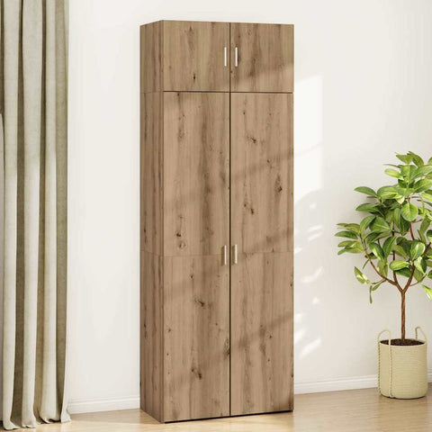 vidaXL Storage Cabinet Artisan oak 80 x 42.5 x 225 cm Engineered wood