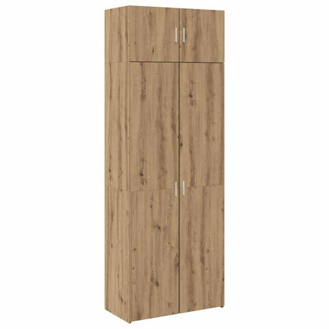 vidaXL Storage Cabinet Artisan oak 80 x 42.5 x 225 cm Engineered wood