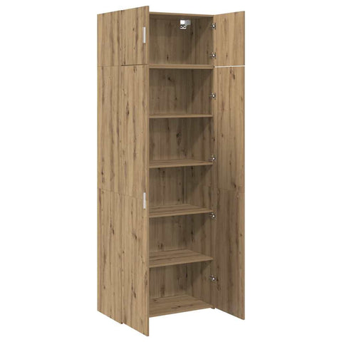 vidaXL Storage Cabinet Artisan oak 80 x 42.5 x 225 cm Engineered wood