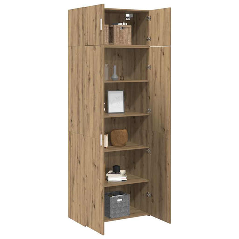 vidaXL Storage Cabinet Artisan oak 80 x 42.5 x 225 cm Engineered wood