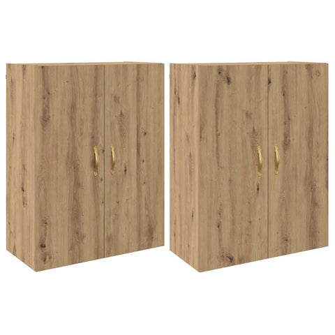 vidaXL Wall Mounted Cabinets 2 pcs Artisan oak 69.5 x 34 x 90 cm