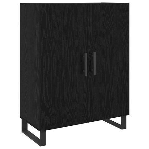 vidaXL Highboard Black oak 69.5 x 34 x 90 cm Engineered wood