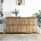 vidaXL Sideboards 2 pcs Artisan oak 120 x 35 x 70 cm Engineered wood