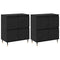 vidaXL Sideboards 2 pcs Black oak 120 x 35 x 70 cm Engineered wood