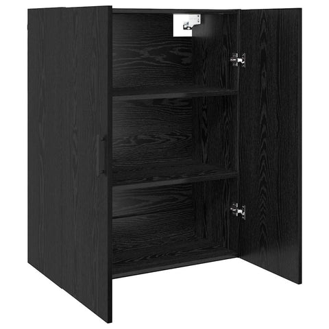 vidaXL Wall Mounted Cabinets 2 pcs Black oak 69.5 x 34 x 90 cm