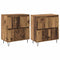 vidaXL Sideboards 2 pcs Old wood 120 x 35 x 70 cm Engineered wood